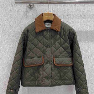 Miu Miu Olive Quilted Puffer Jacket